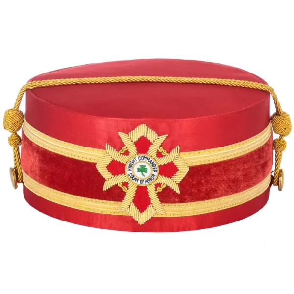 Knight Commander of the Court of Honour Scottish Rite Crown Cap - Red with Gold Bullion Knight Commander of the Court of Honour Scottish Rite Crown Cap - Red with Gold Bullion