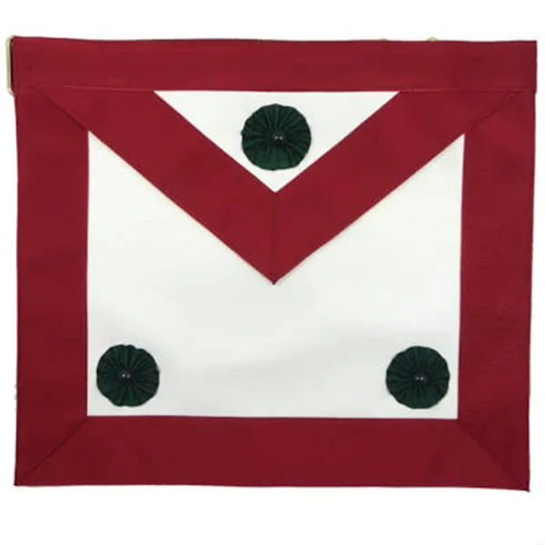 Knight Masons Apron - Maroon Moire Knight Masons Apron - Maroon Moire