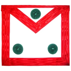 Knight Masons Apron - Red Moire