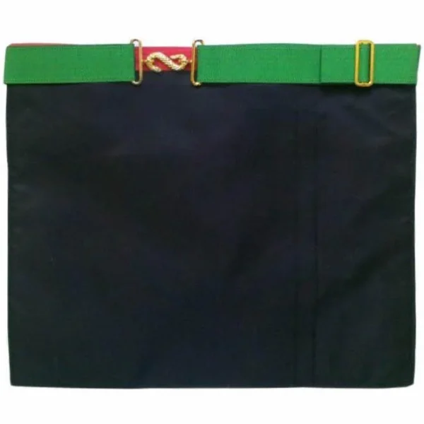 Knights of St. Andrew Scottish Rite Apron - White, Green & Red Moire 1 Knights of St. Andrew Scottish Rite Apron - White, Green & Red Moire