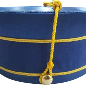 Knights of the York Cross of Honour Crown Cap - Blue Handmade Embroidery