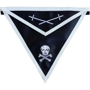 Knights Templar Commandery Apron - Black