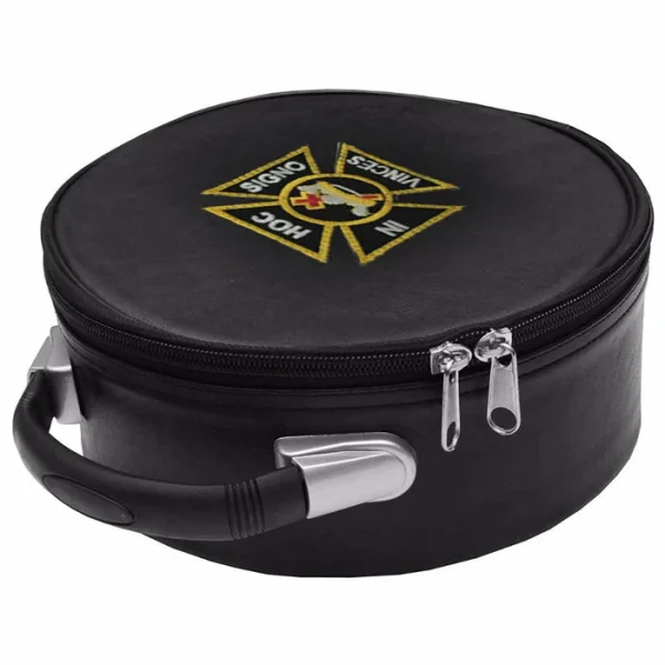 Knights Templar Commandery Crown Cap Case - Black 1 Knights Templar Commandery Crown Cap Case - Black