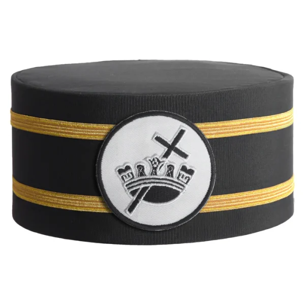 Knights Templar Commandery Crown Cap - White Patch with Double Braid Knights Templar Commandery Crown Cap - White Patch with Double Braid