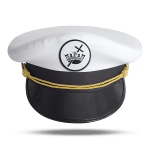 Home 100 Knights Templar Commandery Fatigue Cap - White & Black Emblem