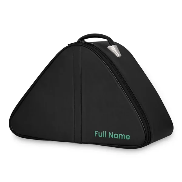 Masonic Chapeau Case - Customizable Black Leather 1 Masonic Chapeau Case - Customizable Black Leather