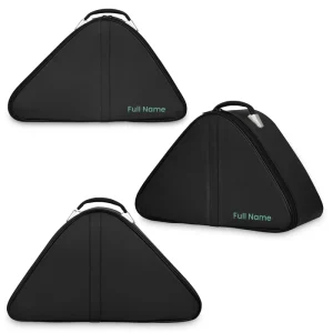 Masonic Chapeau Case - Customizable Black Leather 13 Masonic Chapeau Case - Customizable Black Leather