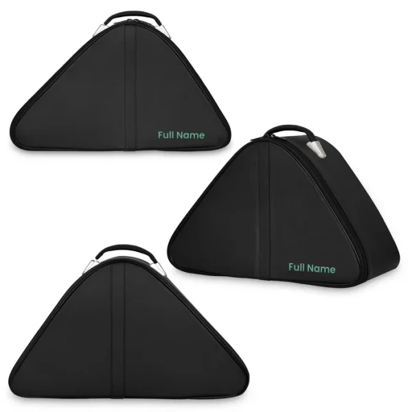 Masonic Chapeau Case - Customizable Black Leather 5 Masonic Chapeau Case - Customizable Black Leather