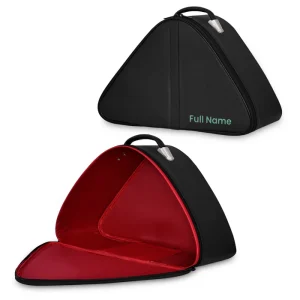 Masonic Chapeau Case - Customizable Black Leather 14 Masonic Chapeau Case - Customizable Black Leather