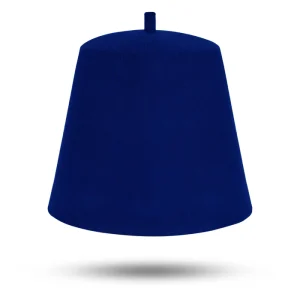 Masonic Plain Fez Hat - Blue Wool with Various Tassel Colors