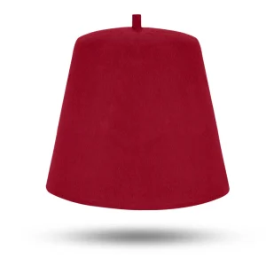 Masonic Plain Fez Hat - Scarlet Wool with Various Tassel Colors