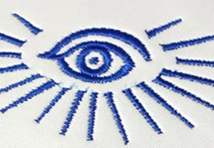 Blue Satin Master Mason Apron Square Compass & G