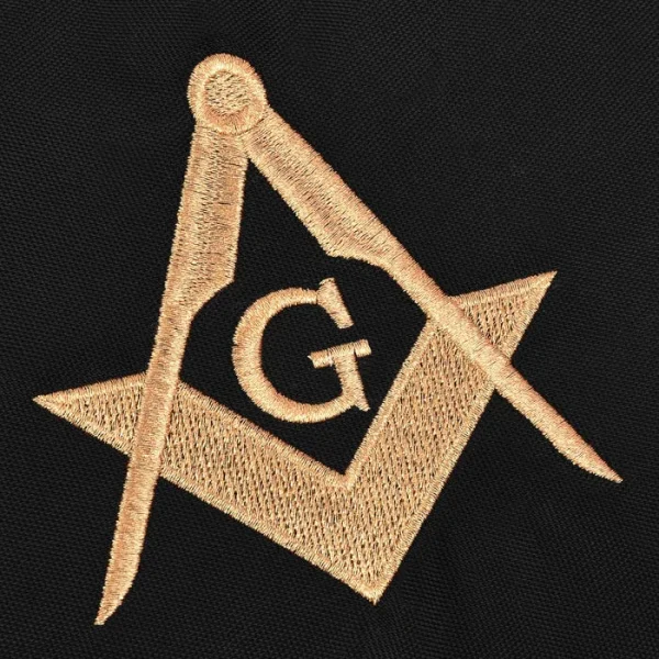 Master Mason Blue Lodge Apron Case - Black Cordura Fabric with Gold Emblem 3 Master Mason Blue Lodge Apron Case - Black Cordura Fabric with Gold Emblem