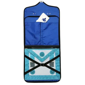 Master Mason Blue Lodge Apron Case - Leather Square & Compass G MM/WM