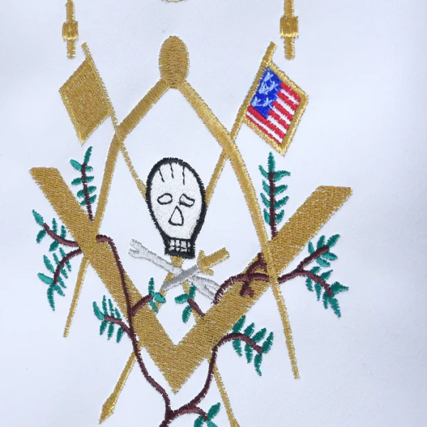 Master Mason Blue Lodge Apron - George Washington's Replica 1 Master Mason Blue Lodge Apron - George Washington's Replica