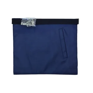 Master Mason Blue Lodge Apron - Navy Velvet With Gold Hand Embroidery 7 Master Mason Blue Lodge Apron - Navy Velvet With Gold Hand Embroidery