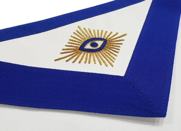 Master Mason Blue Lodge Apron - Royal Blue Square & Compass G 2 Master Mason Blue Lodge Apron - Royal Blue Square & Compass G