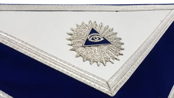 Master Mason Blue Lodge Apron - Royal Blue Velvet 3 Master Mason Blue Lodge Apron - Royal Blue Velvet