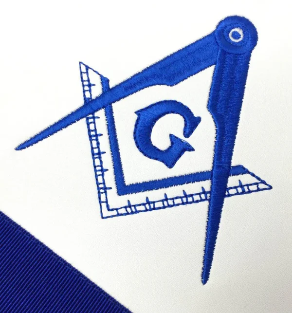 Master Mason Blue Lodge Apron - White & Blue with Different Materials 1 Master Mason Blue Lodge Apron - White & Blue with Different Materials