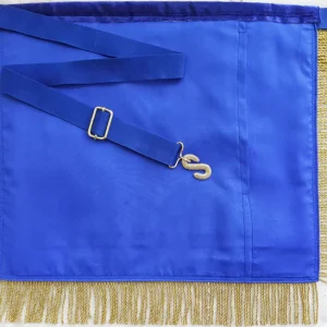 Master Mason Blue Lodge Apron - White & Navy Blue