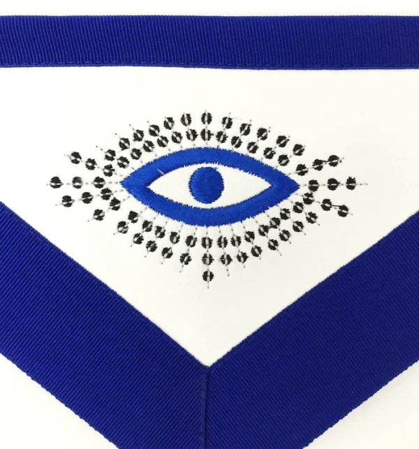 Master Mason Blue Lodge Apron - White & Royal Blue 1 Master Mason Blue Lodge Apron - White & Royal Blue