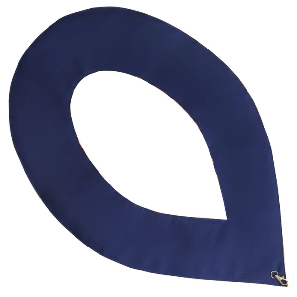Master Mason Blue Lodge Collar - Dark Blue Velvet with Gold Braid Borders 2 Master Mason Blue Lodge Collar - Dark Blue Velvet with Gold Braid Borders