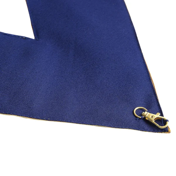 Master Mason Blue Lodge Collar - Dark Blue Velvet with Gold Braid Borders 3 Master Mason Blue Lodge Collar - Dark Blue Velvet with Gold Braid Borders