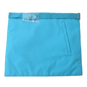 Master Mason Blue Lodge French Apron - Sky Blue Silk & Moire Star G 5 Master Mason Blue Lodge French Apron - Sky Blue Silk & Moire Star G