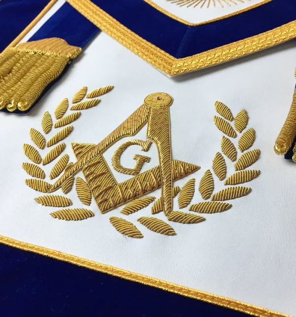 Master Mason Blue Lodge Regalia Set - Hand Embroidery 3 Master Mason Blue Lodge Regalia Set - Hand Embroidery
