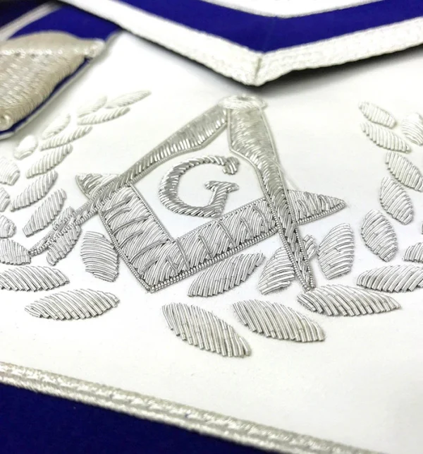 Master Mason Blue Lodge Regalia Set - Hand Embroidery 6 Master Mason Blue Lodge Regalia Set - Hand Embroidery