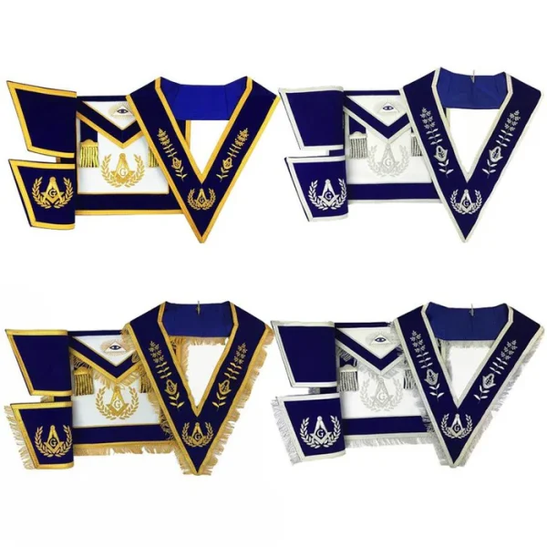 Master Mason Blue Lodge Regalia Set - Hand Embroidery Master Mason Blue Lodge Regalia Set - Hand Embroidery