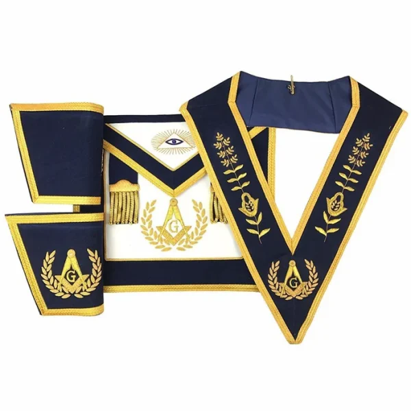 Master Mason Blue Lodge Regalia Set - Navy 1 Master Mason Blue Lodge Regalia Set - Navy