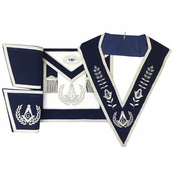 Master Mason Blue Lodge Regalia Set - Navy 5 Master Mason Blue Lodge Regalia Set - Navy