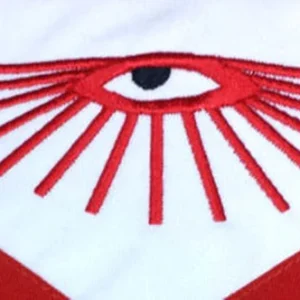 Master Mason Blue Lodge Regalia Set - Red & White with Fringe