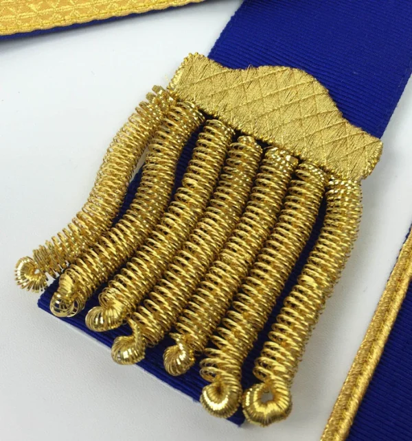 Master Mason Blue Lodge Regalia Set - Royal Blue & Gold 1 Master Mason Blue Lodge Regalia Set - Royal Blue & Gold