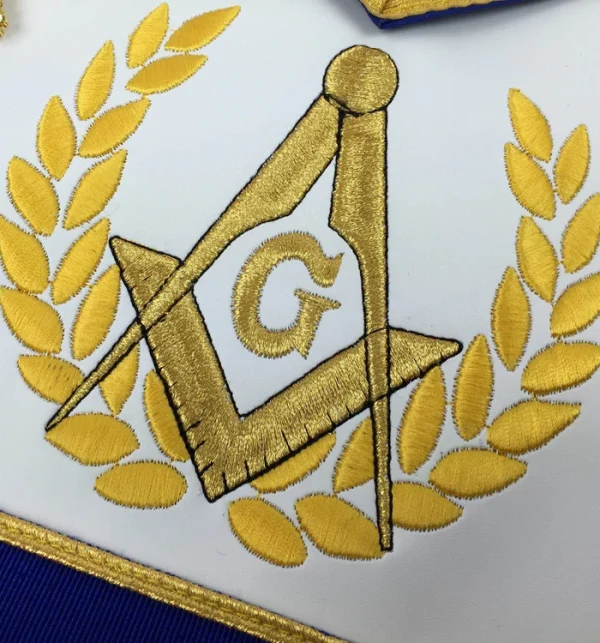 Master Mason Blue Lodge Regalia Set - Royal Blue & Gold 2 Master Mason Blue Lodge Regalia Set - Royal Blue & Gold