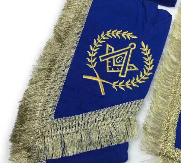 Master Mason Blue Lodge Regalia Set - White & Blue with Fringe 1 Master Mason Blue Lodge Regalia Set - White & Blue with Fringe