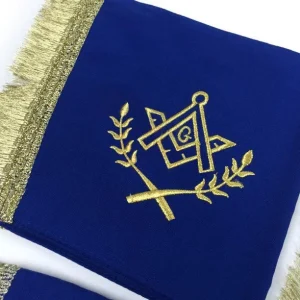 Master Mason Blue Lodge Regalia Set - White & Blue with Fringe 5 Master Mason Blue Lodge Regalia Set - White & Blue with Fringe