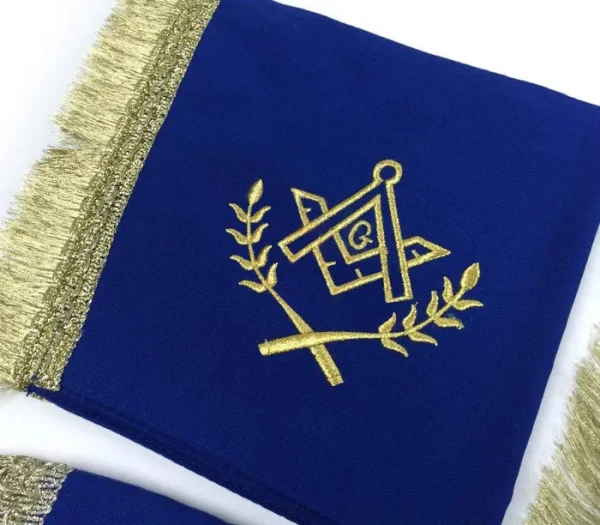 Master Mason Blue Lodge Regalia Set - White & Blue with Fringe 2 Master Mason Blue Lodge Regalia Set - White & Blue with Fringe