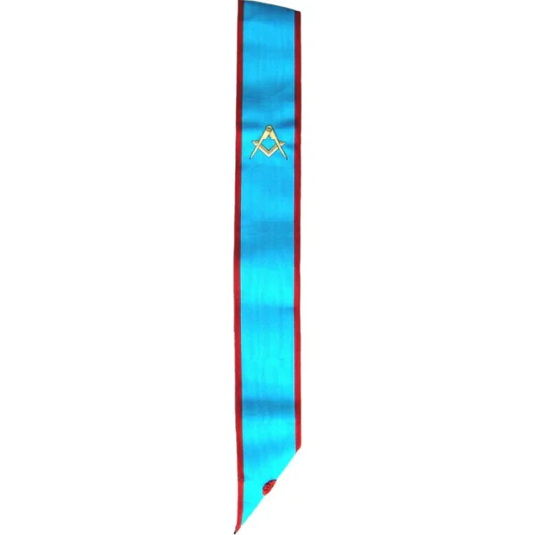 Master Mason Scottish Rite Sash - Turquoise Moire Master Mason Scottish Rite Sash - Turquoise Moire