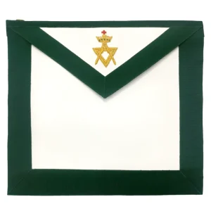 Home 83 Member Allied Masonic Degrees Apron - Green Velvet