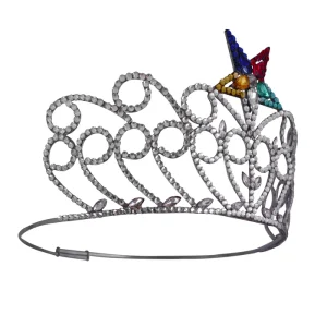 OES Crown - Rhodium Plating with One Colorful Star 7 OES Crown - Rhodium Plating with One Colorful Star