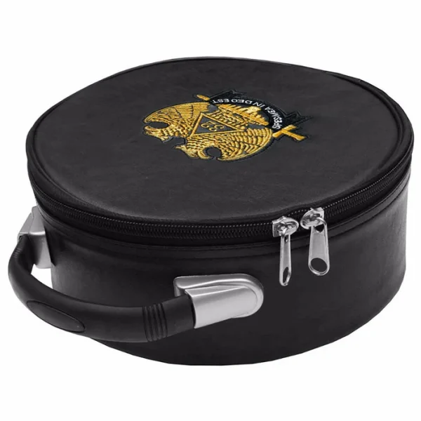 OES Fez Case - Black With Machine Embroidery Patch 1 OES Fez Case - Black With Machine Embroidery Patch