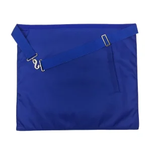 Officers Blue Lodge Officer Apron Set - Royal Blue Ribbon Machine Embroidery (Set of 15)