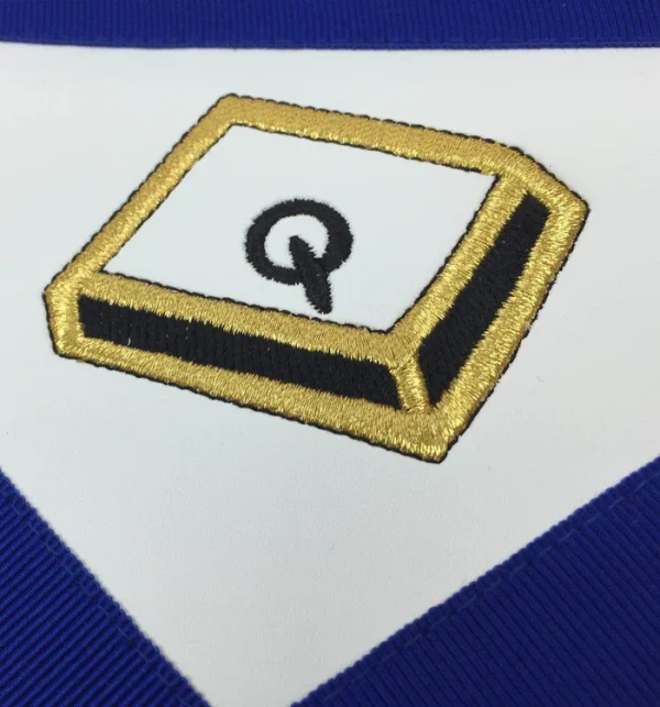 Officers Scottish Rite Officer Apron Set - Leather Made Embroidery 2 Officers Scottish Rite Officer Apron Set - Leather Made Embroidery