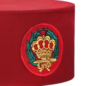 Order of the Amaranth Crown Cap - Red Silk 6 Order of the Amaranth Crown Cap - Red Silk