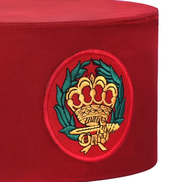 Order of the Amaranth Crown Cap - Red Silk 2 Order of the Amaranth Crown Cap - Red Silk