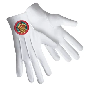 Order Of The Amaranth Gloves - Pure Cotton With Red Patch