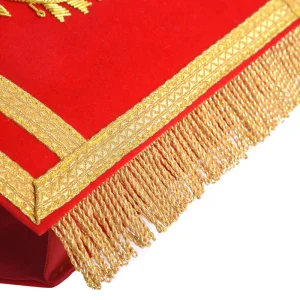 Past Grand High Priest Royal Arch Chapter Cuff - Red Velvet with Gold Fringe Show