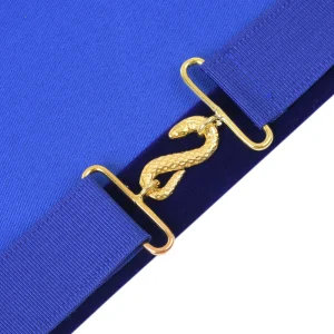 Past Grand Thrice Illustrious Master Royal & Select Masters Apron - Blue Velvet & Gold 11 Past Grand Thrice Illustrious Master Royal & Select Masters Apron - Blue Velvet & Gold